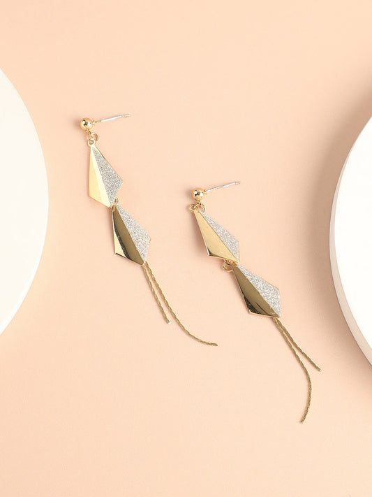 Silver Plated Designer Stone Party Drop Earring