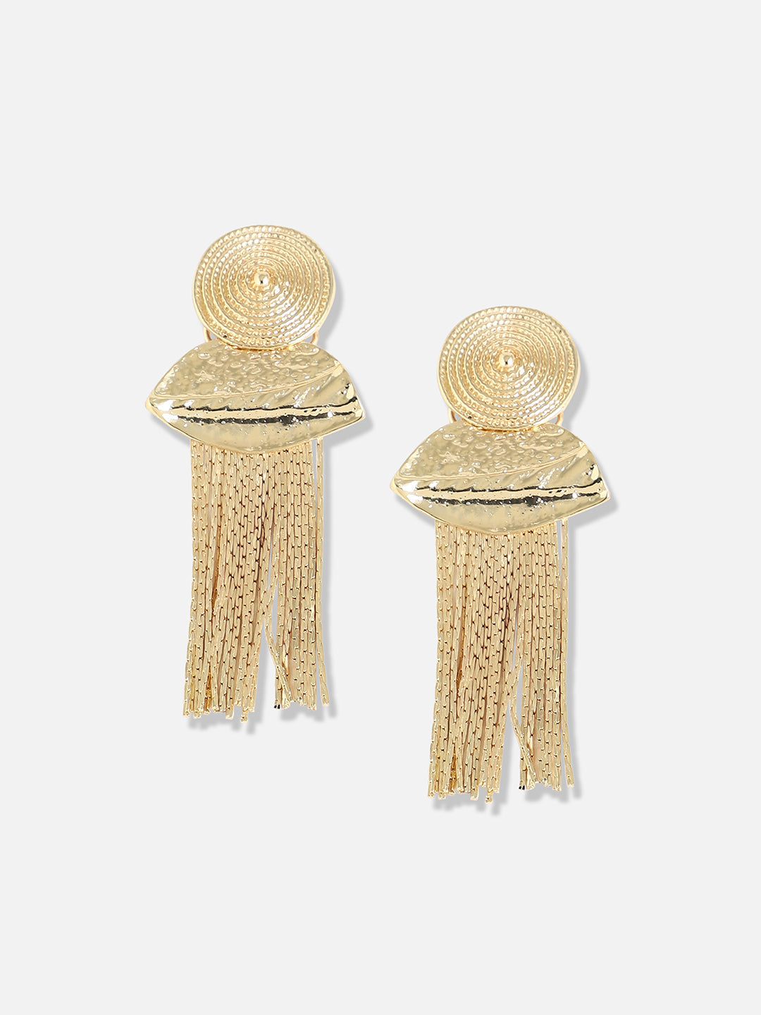 Gold Plated Designer Stone Party Drop Earring