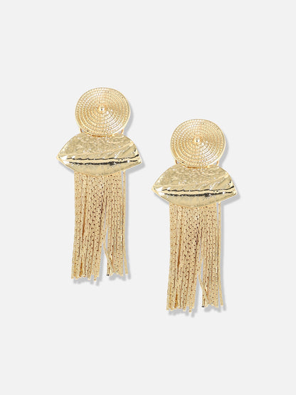 Gold Plated Designer Stone Party Drop Earring