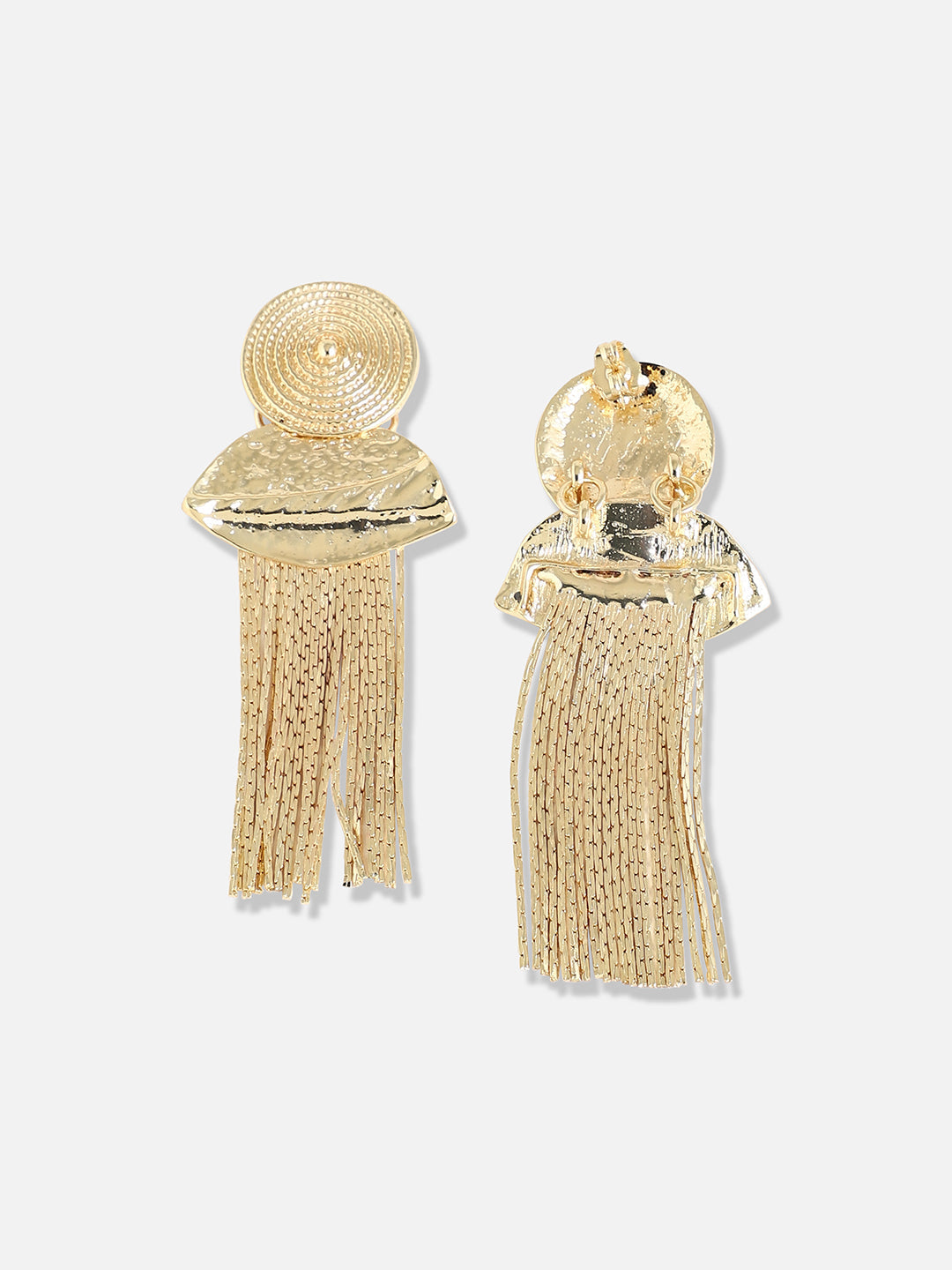 Gold Plated Designer Stone Party Drop Earring