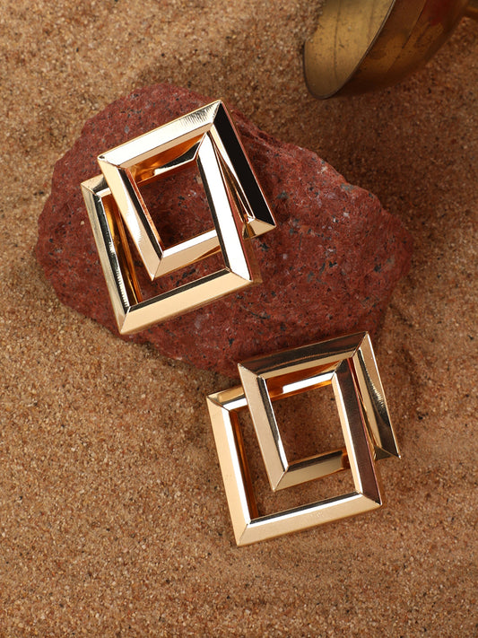 Gold Plated Designer Casual Drop Earring