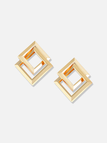Gold Plated Designer Casual Drop Earring