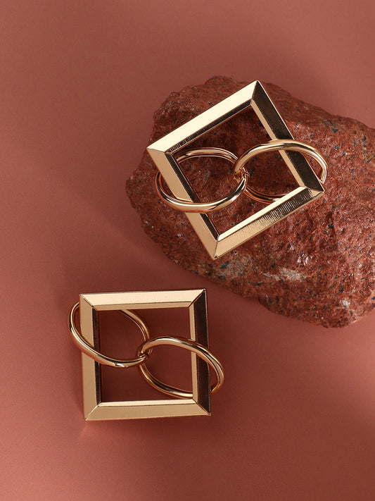 Gold Plated Designer Casual Drop Earring