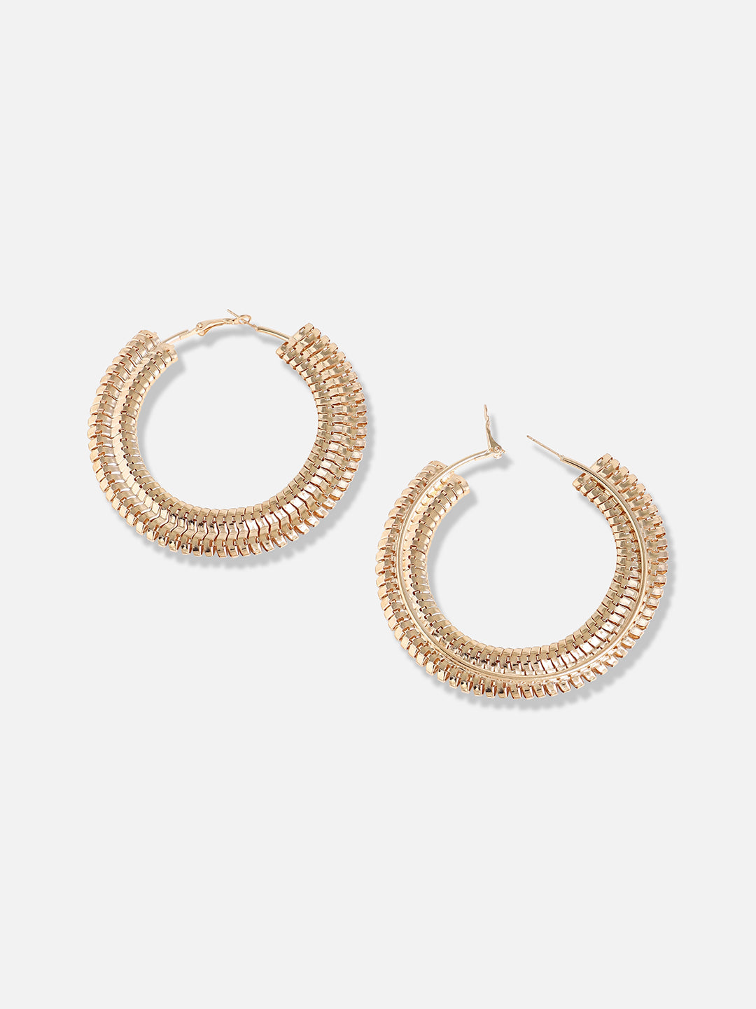 Gold Plated Designer Casual Hoop Earring