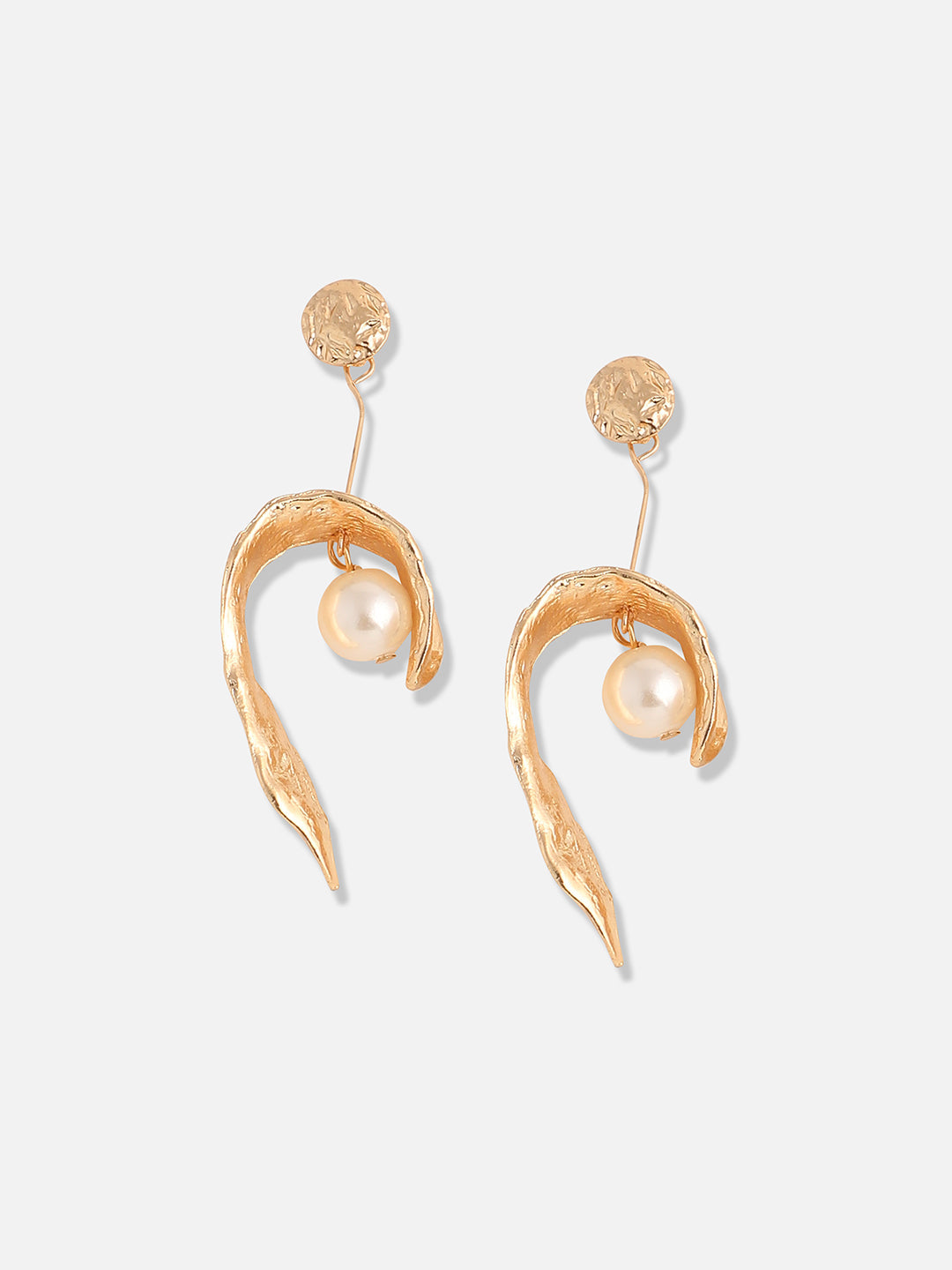 Gold Plated Designer Casual Drop Earring