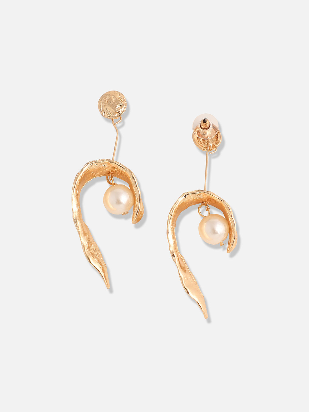 Gold Plated Designer Casual Drop Earring