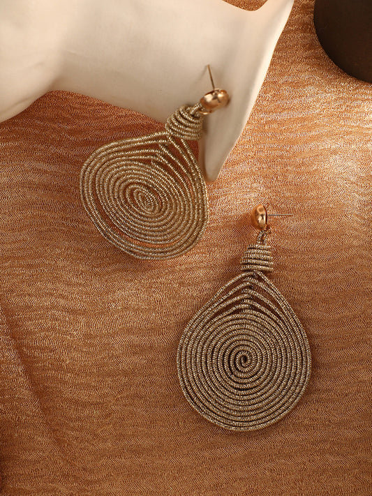 Gold Plated Designer Party Drop Earring