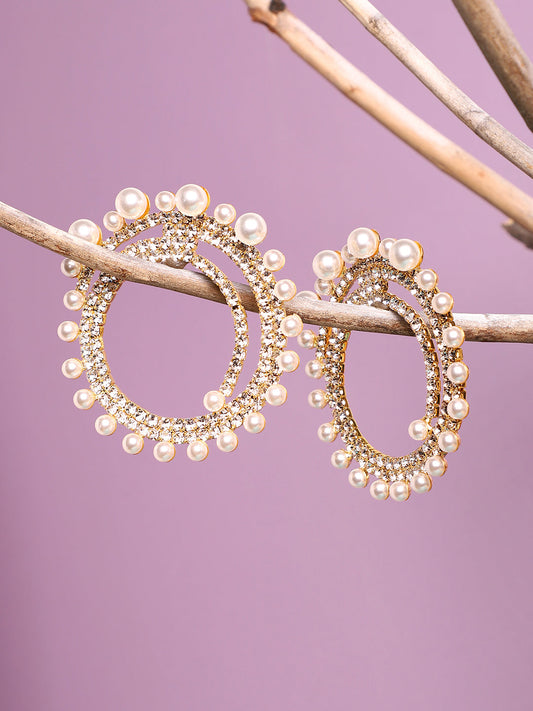 Silver Plated Designer Party Drop Earring