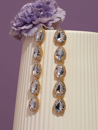Silver Plated Designer Party Drop Earring