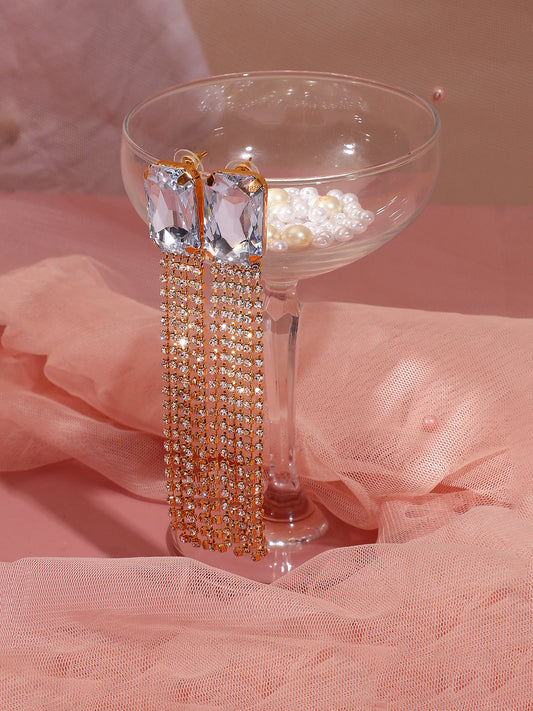Silver Plated Designer Party Drop Earring