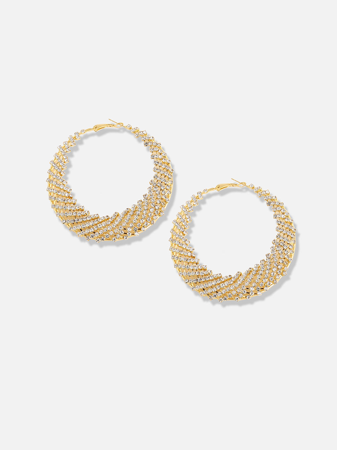 Silver Plated Designer Party Hoop Earring