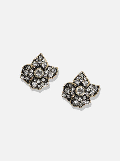 Embellished Flower Stud