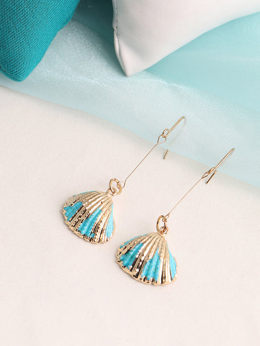 GOLD PLATED PARTY DESIGNER DROP EARRING FOR WOMEN