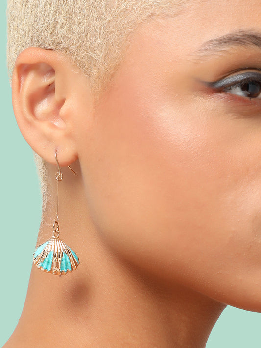 GOLD PLATED PARTY DESIGNER DROP EARRING FOR WOMEN