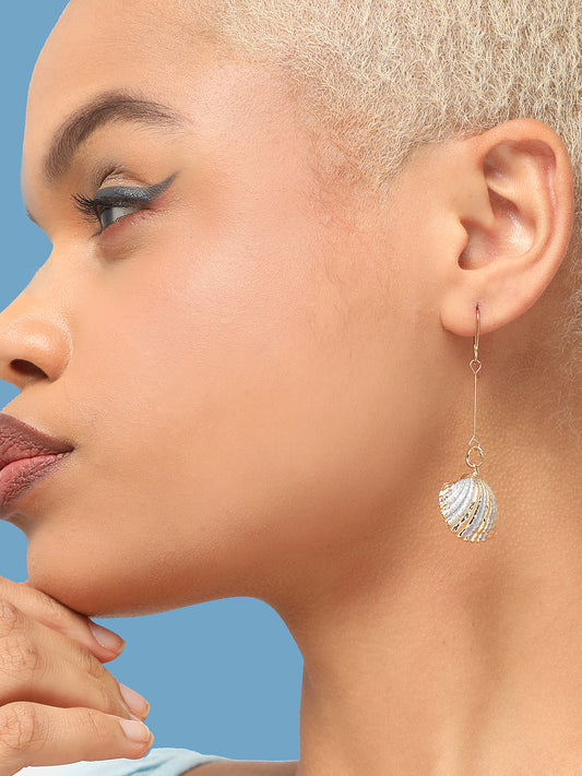 GOLD PLATED PARTY DESIGNER DROP EARRING FOR WOMEN