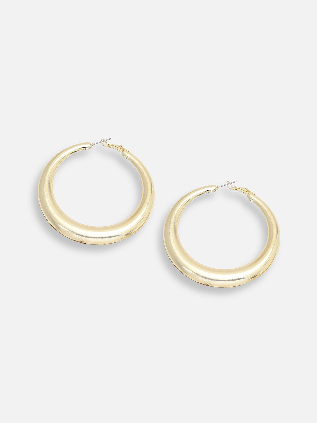 GOLD PLATED PARTY DESIGNER HOOP EARRING FOR WOMEN