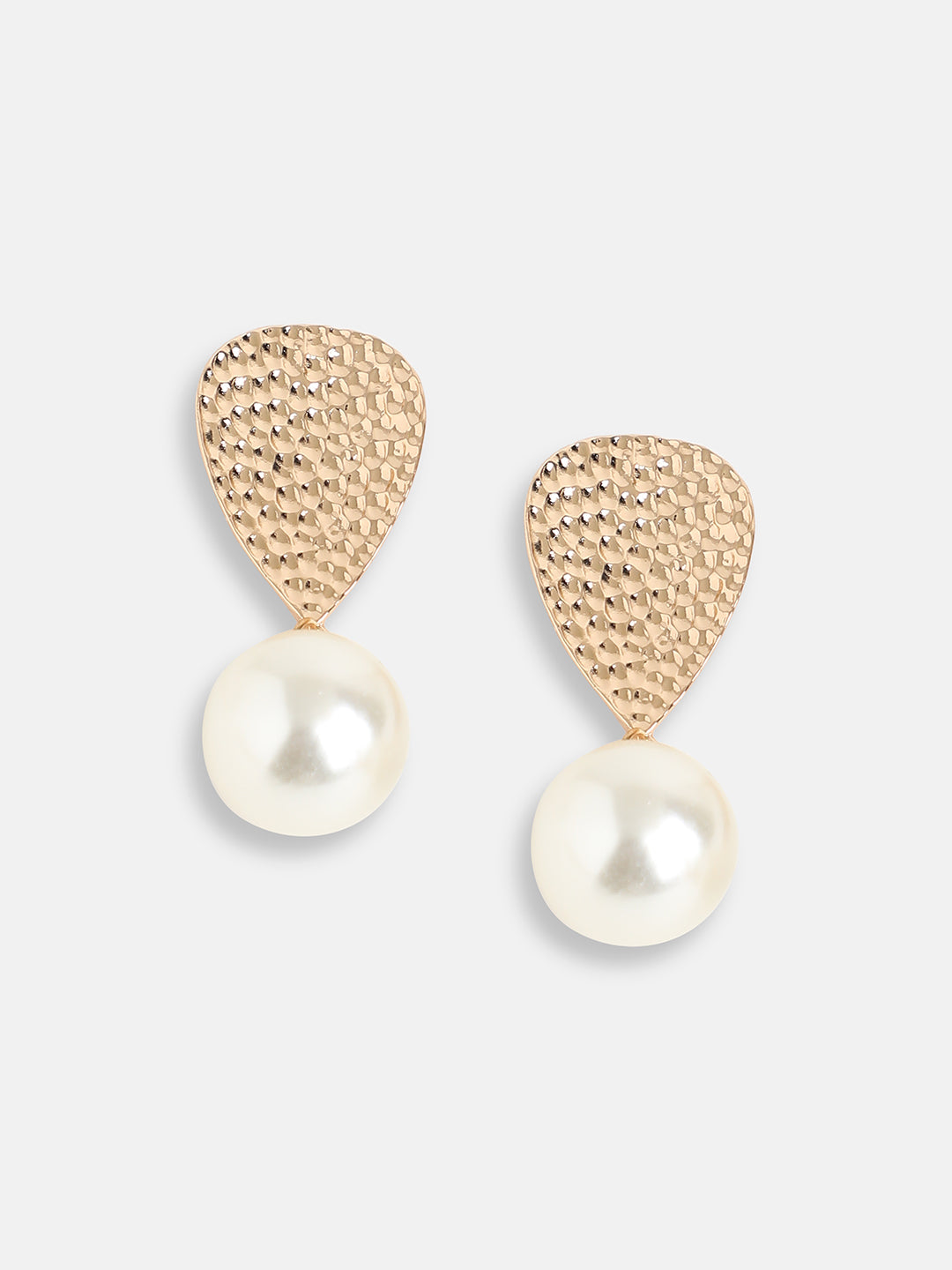GOLD PLATED PARTY DESIGNER STONE DROP EARRING FOR WOMEN
