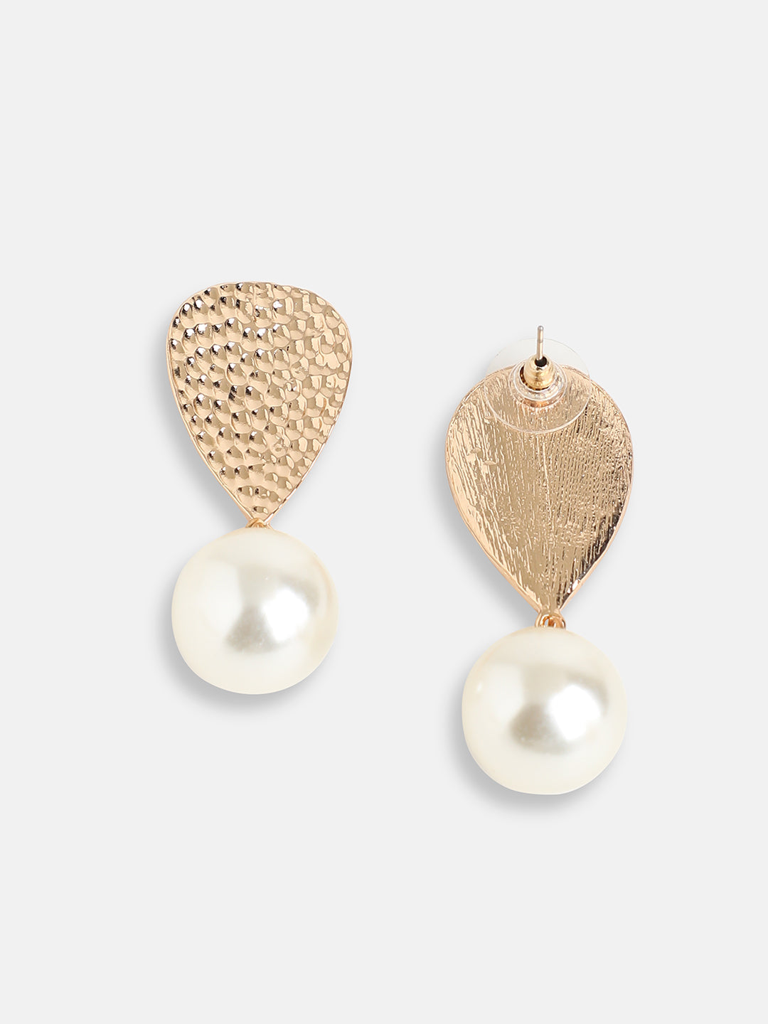 GOLD PLATED PARTY DESIGNER STONE DROP EARRING FOR WOMEN