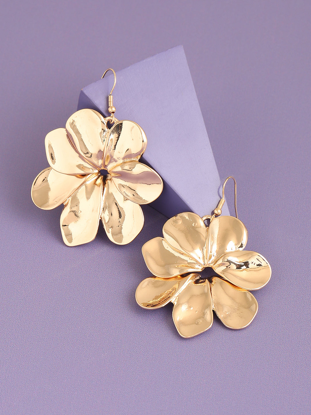 GOLD PLATED PARTY DESIGNER DROP EARRING FOR WOMEN