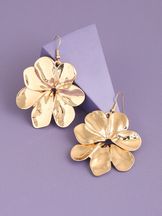 GOLD PLATED PARTY DESIGNER DROP EARRING FOR WOMEN