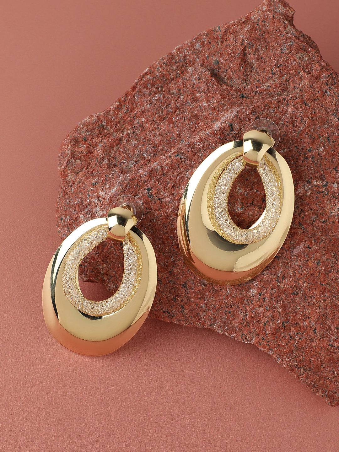 GOLD PLATED PARTY DESIGNER DROP EARRING FOR WOMEN