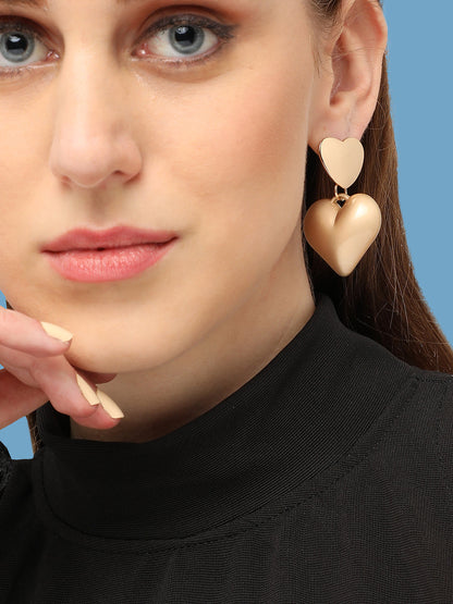GOLD PLATED PARTY DESIGNER DROP EARRING FOR WOMEN
