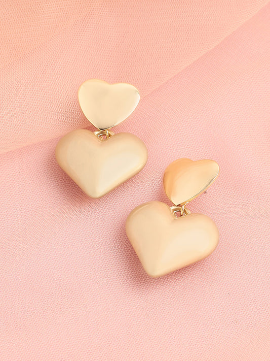 GOLD PLATED PARTY DESIGNER DROP EARRING FOR WOMEN