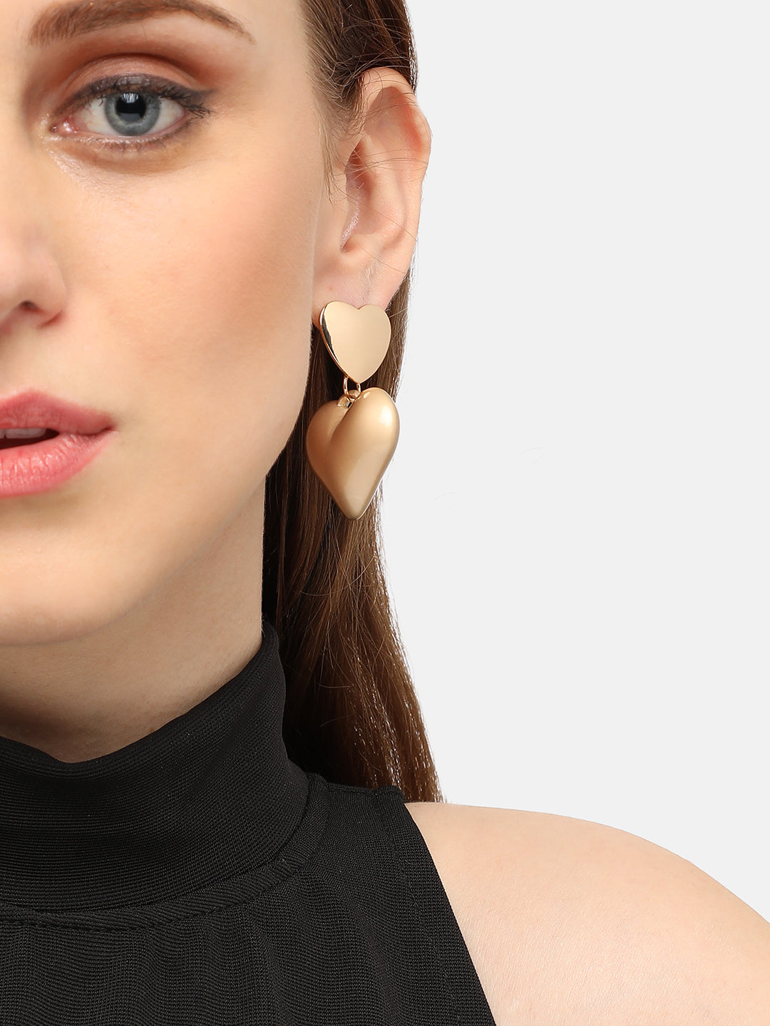 GOLD PLATED PARTY DESIGNER DROP EARRING FOR WOMEN