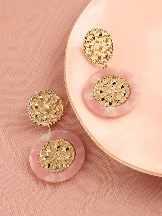 GOLD PLATED PARTY DESIGNER DROP EARRING FOR WOMEN