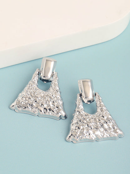 SILVER PLATED PARTY DESIGNER DROP EARRING FOR WOMEN