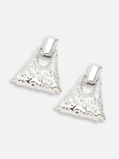 SILVER PLATED PARTY DESIGNER DROP EARRING FOR WOMEN