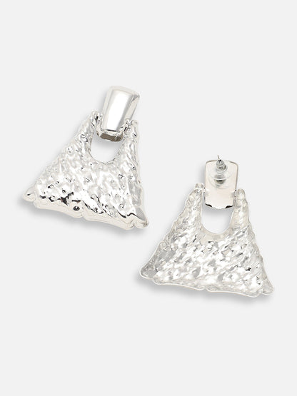SILVER PLATED PARTY DESIGNER DROP EARRING FOR WOMEN