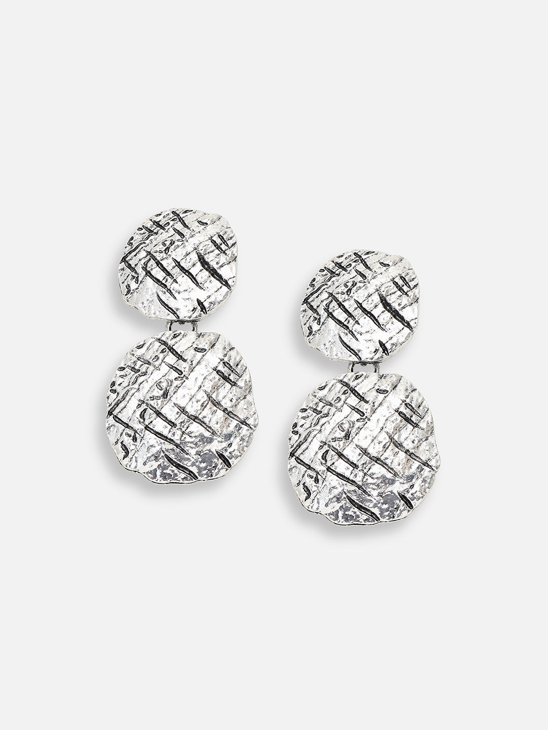 SILVER PLATED PARTY DESIGNER DROP EARRING FOR WOMEN