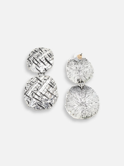 SILVER PLATED PARTY DESIGNER DROP EARRING FOR WOMEN