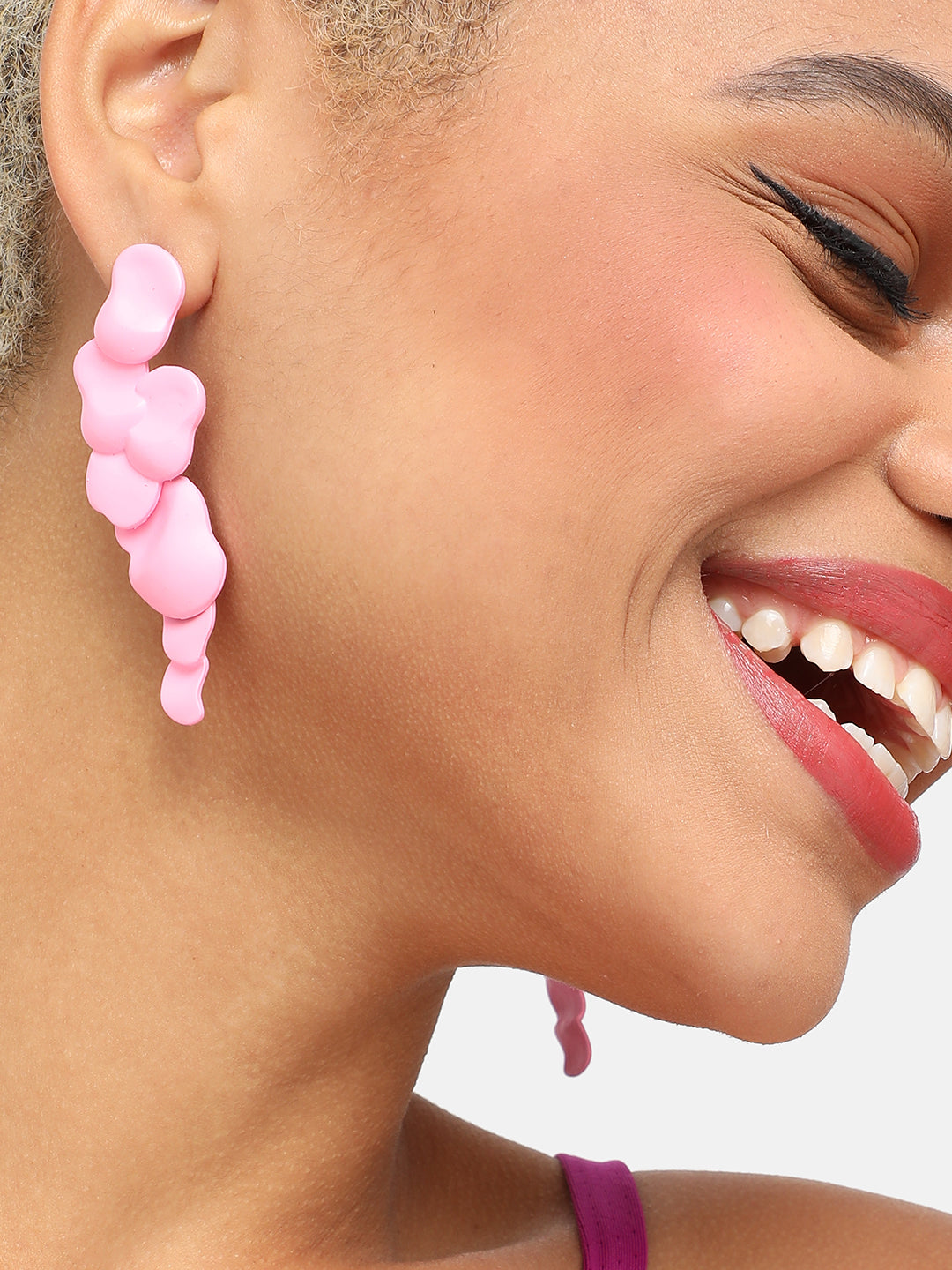 GOLD PLATED PARTY DESIGNER DROP EARRING FOR WOMEN
