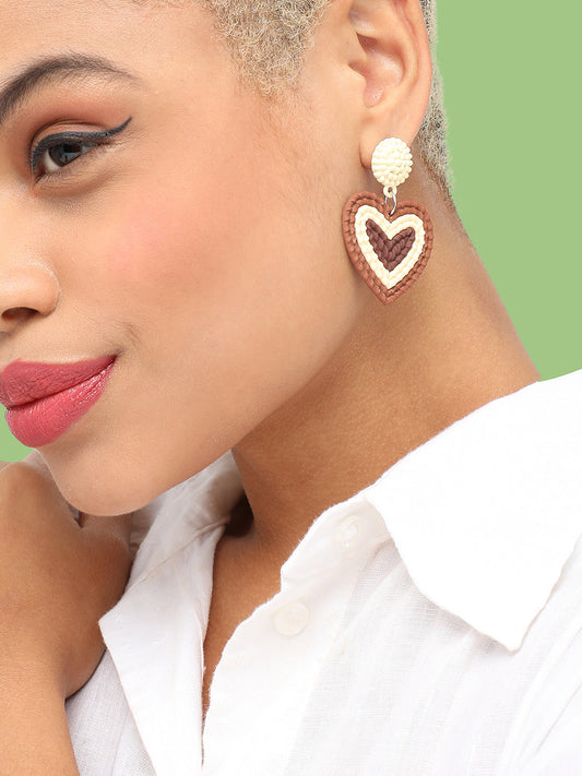 GOLD PLATED PARTY DESIGNER DROP EARRING FOR WOMEN