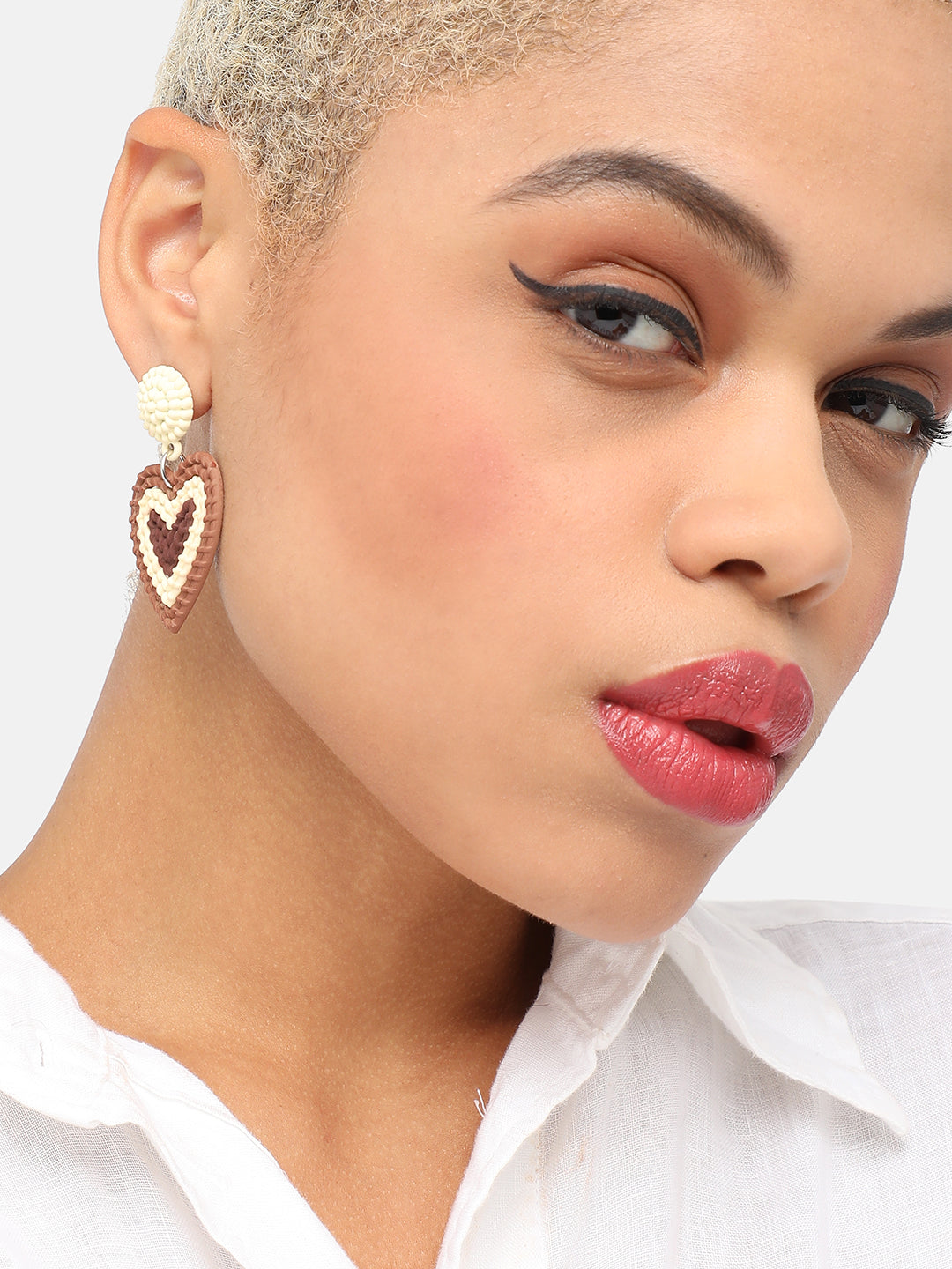 GOLD PLATED PARTY DESIGNER DROP EARRING FOR WOMEN