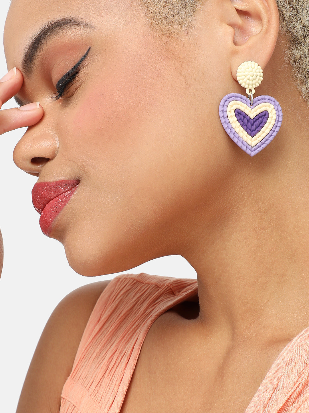 GOLD PLATED PARTY DESIGNER DROP EARRING FOR WOMEN