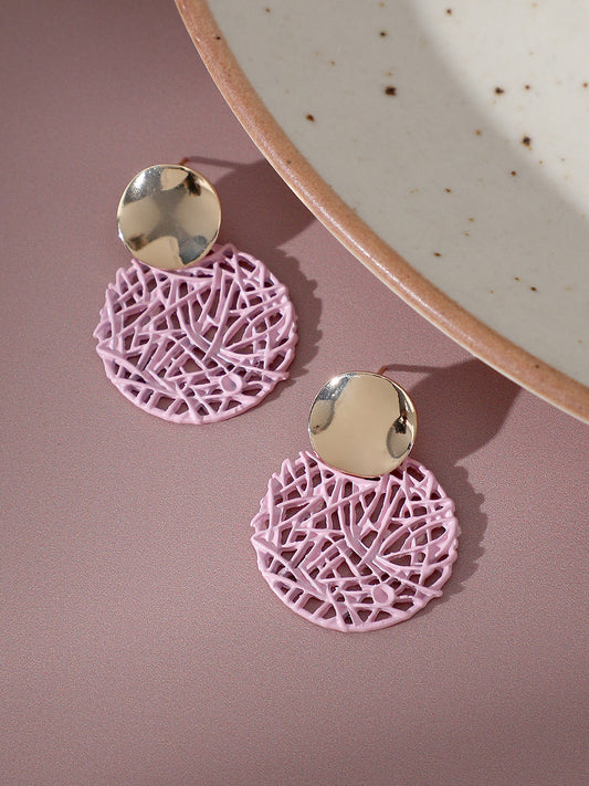 GOLD PLATED PARTY DESIGNER DROP EARRING FOR WOMEN