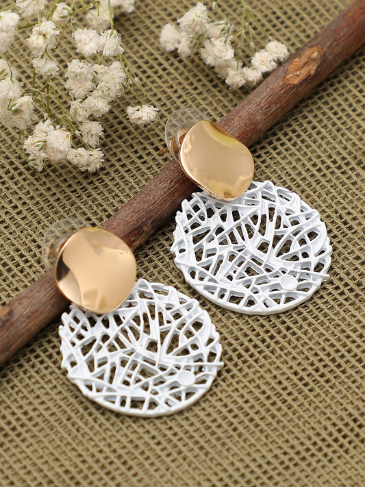 GOLD PLATED PARTY DESIGNER DROP EARRING FOR WOMEN