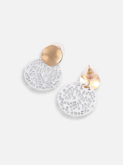 GOLD PLATED PARTY DESIGNER DROP EARRING FOR WOMEN