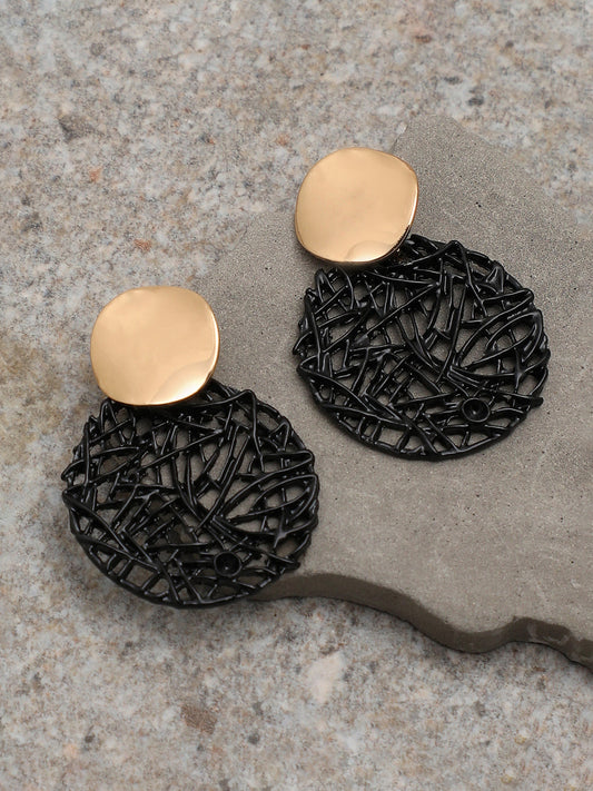 GOLD PLATED PARTY DESIGNER DROP EARRING FOR WOMEN