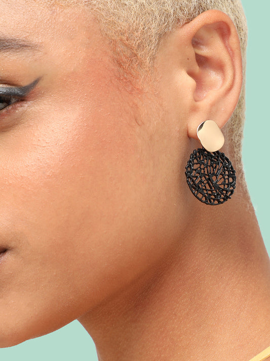 GOLD PLATED PARTY DESIGNER DROP EARRING FOR WOMEN