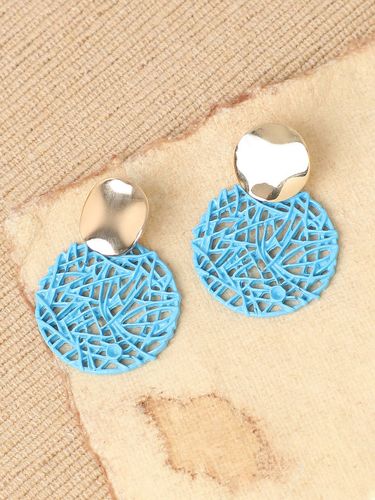 GOLD PLATED PARTY DESIGNER DROP EARRING FOR WOMEN