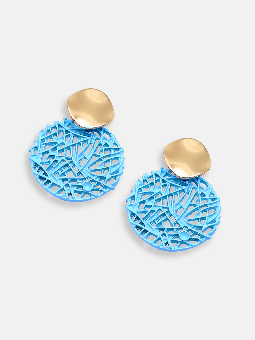 GOLD PLATED PARTY DESIGNER DROP EARRING FOR WOMEN