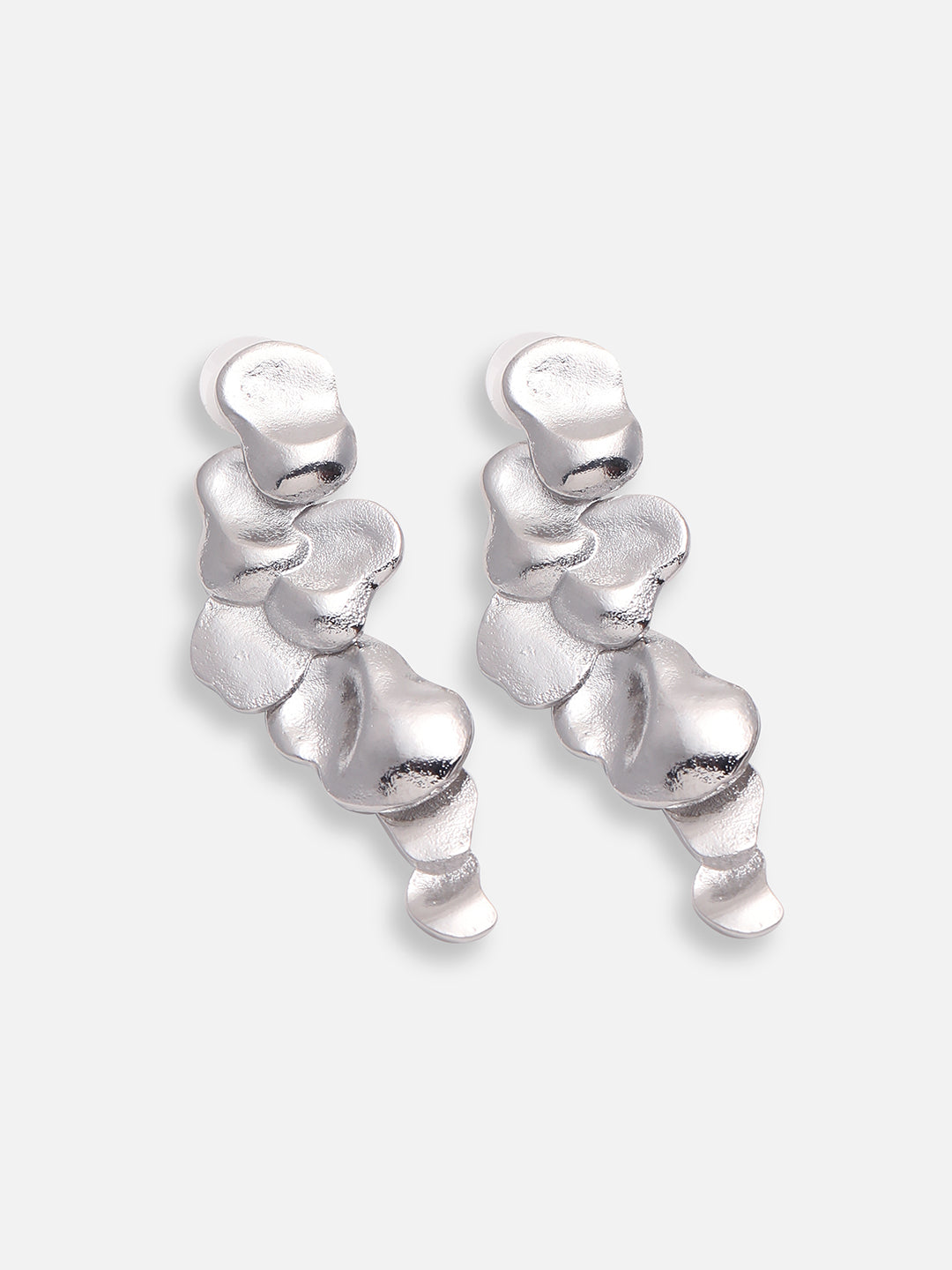 SILVER PLATED PARTY DESIGNER DROP EARRING FOR WOMEN