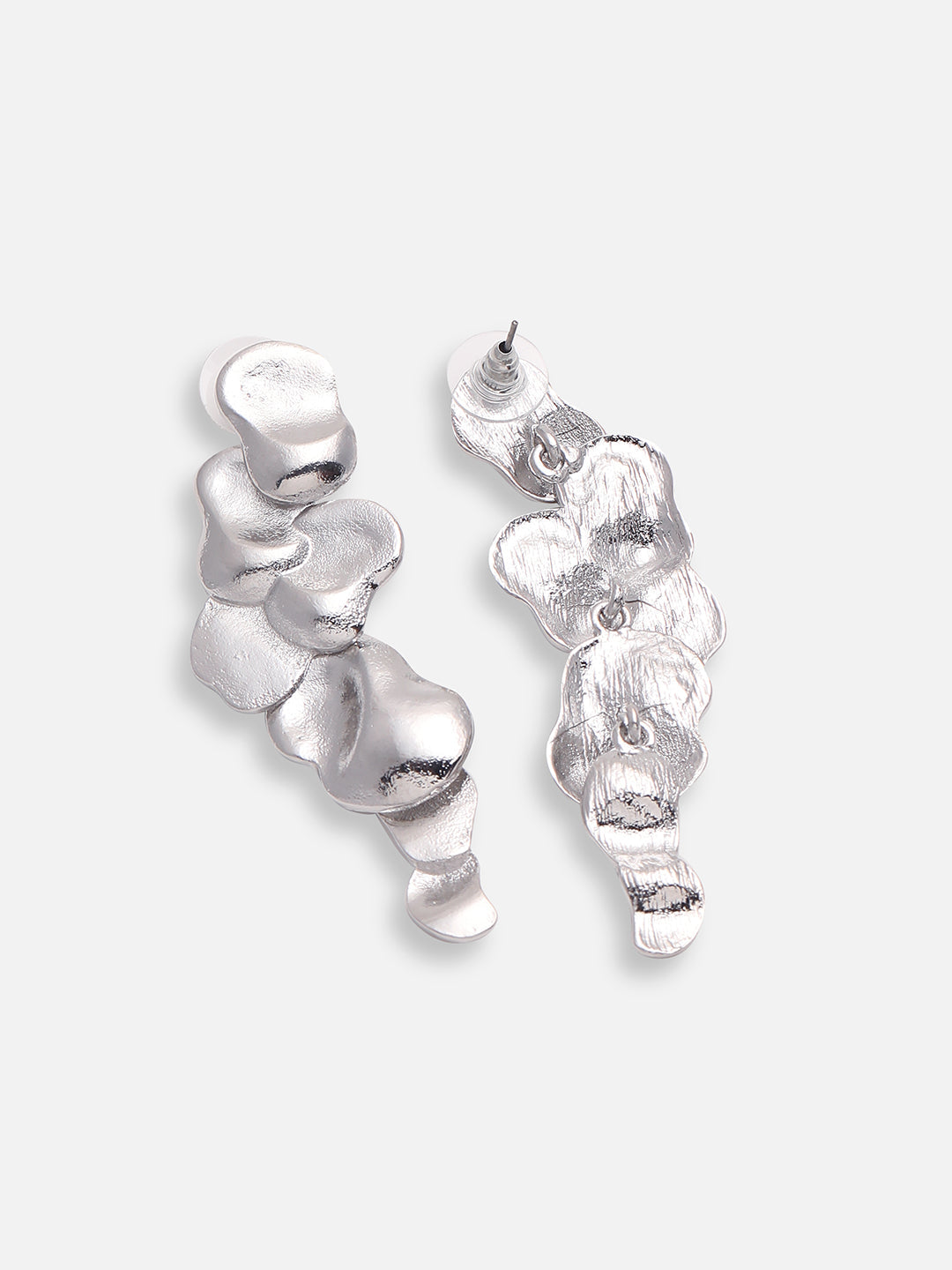SILVER PLATED PARTY DESIGNER DROP EARRING FOR WOMEN