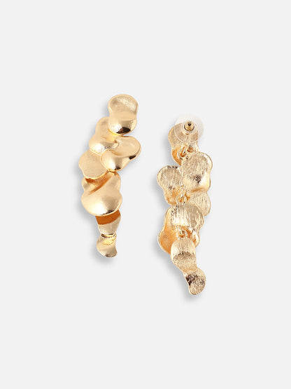 GOLD PLATED DESIGNER STONE EARRINGS