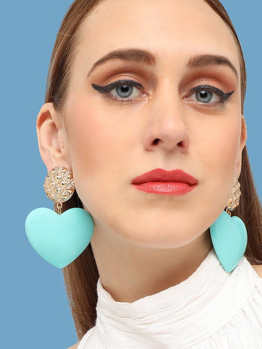 GOLD PLATED PARTY DESIGNER DROP EARRING FOR WOMEN