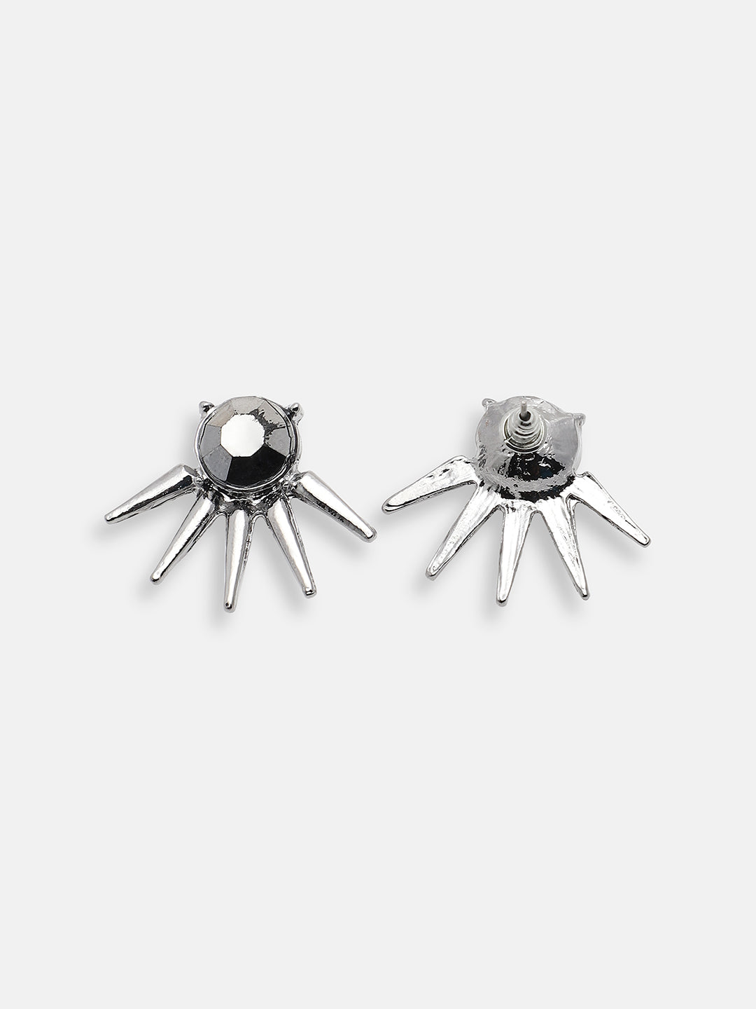 SILVER PLATED PARTY DESIGNER STUD FOR WOMEN